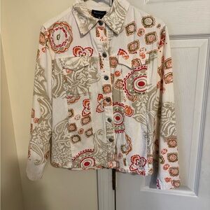 Colorful Patterned Button Down Shirt